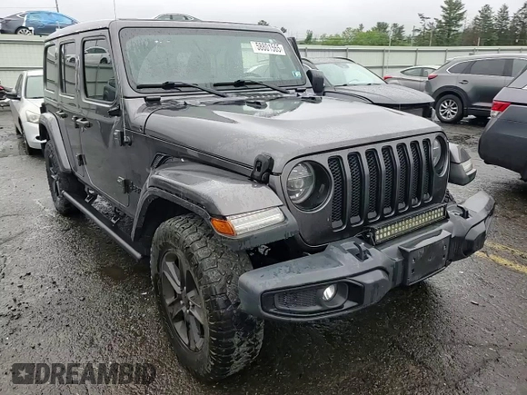 2020 Jeep Wrangler Unlimited Sahara Altitude with VIN 1C4HJXEM5LW293741, listed as a Copart auction lot 58801565 with 97,460 mi miles and Salvage title. Bid and sale history available at DreamBid. Image 14.