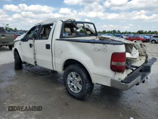 2008 Ford F-150 XLT with VIN 1FTPW14V28FA77633, listed as a Copart auction lot 56038375 with Not provided miles and Non repairable. Bid and sale history available at DreamBid. Image 2.