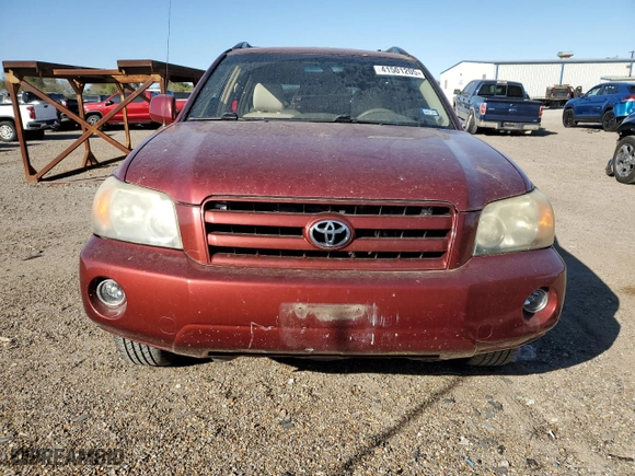 2007 Toyota Highlander w/3rd Row with VIN JTEEP21A970189709, listed as a Copart auction lot 41501205 with 254,539 mi miles and Salvage Title. Bid and sale history available at carsss.com. Image 5.