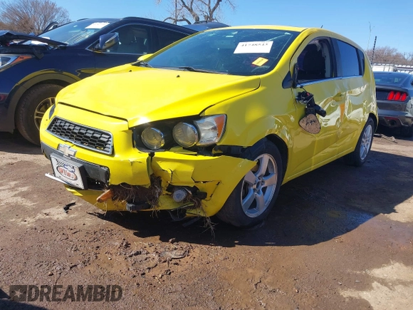 2016 Chevrolet Sonic LT with VIN 1G1JC6SH1G4117972, listed as a IAAI auction lot 41748543 with 172,876 mi miles. Bid and sale history available at carsss.com. Image 2.