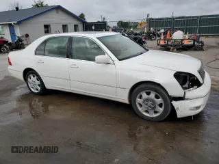 2003 Lexus LS 430 with VIN JTHBN30F730116220, listed as a Copart auction lot 54929245 with 196,401 mi miles and Salvage Title. Bid and sale history available at DreamBid. Image 4.
