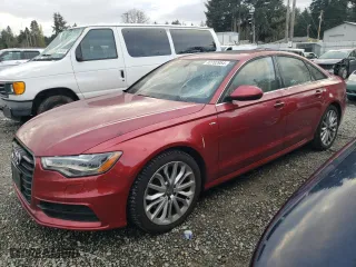 2014 Audi A6 3.0L TDI Prestige with VIN WAUHMAFC6EN117409, listed as a Copart auction lot 82702954 with 52,694 mi miles and Salvage Title. Bid and sale history available at carsss.com. Image 1.