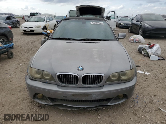 2004 BMW 3 Series 325Ci with VIN WBABW33474PL29862, listed as a Copart auction lot 53180965 with 126,894 mi miles and Clean Title. Bid and sale history available at carsss.com. Image 5.