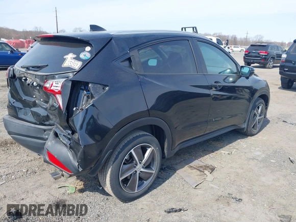 2021 Honda HR-V EX with VIN 3CZRU6H59MM728380, listed as a IAAI auction lot 41769057 with 39,341 mi miles. Bid and sale history available at carsss.com. Image 4.