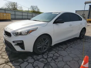 2021 Kia Forte GT-Line with VIN 3KPF34AD0ME276265, listed as a Copart auction lot 52493585 with 102,953 mi miles and Salvage Title. Bid and sale history available at carsss.com. Image 1.