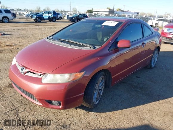 2008 Honda Civic Cpe Si with VIN 2HGFG21558H705042, listed as a IAAI auction lot 41878776 with 1 mi miles. Bid and sale history available at carsss.com. Image 2.