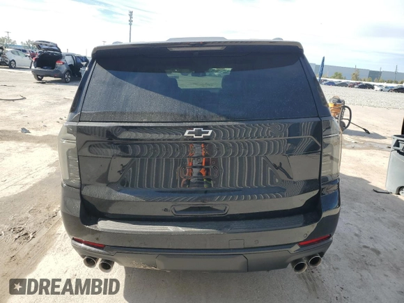 2025 Chevrolet Suburban Z71 z VIN 1GNS6DRD5SR178769, wystawiony jako Copart lot #48332075 z przebiegiem 1 117 mil mil oraz Szkoda całkowita • Salvage title. Historia ofert i sprzedaży dostępna na DreamBid. Obrazek 6.