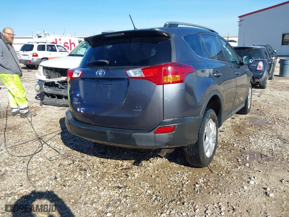 2013 Toyota RAV4 LE with VIN 2T3BFREV1DW062802, listed as a IAAI auction lot 41142211 with 176,630 mi miles. Bid and sale history available at carsss.com. Image 4.
