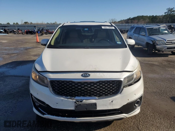 2015 Kia Sedona SX-L with VIN KNDME5C10F6034546, listed as a Copart auction lot 48613095 with 208,601 mi miles and Salvage Title. Bid and sale history available at DreamBid. Image 5.