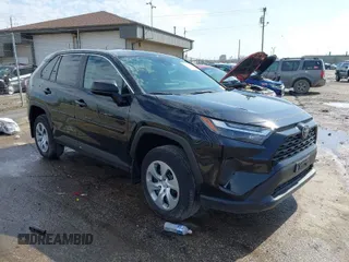 2023 Toyota RAV4 LE with VIN 2T3F1RFV4PC332593, listed as a IAAI auction lot 42071526 with 33,745 mi miles. Bid and sale history available at carsss.com. Image 1.