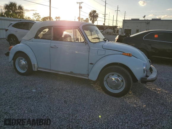 1979 Volkswagen Beetle with VIN 1592031742, listed as a Copart auction lot 77628044 with 93,929 mi miles and Salvage Title. Bid and sale history available at DreamBid. Image 4.