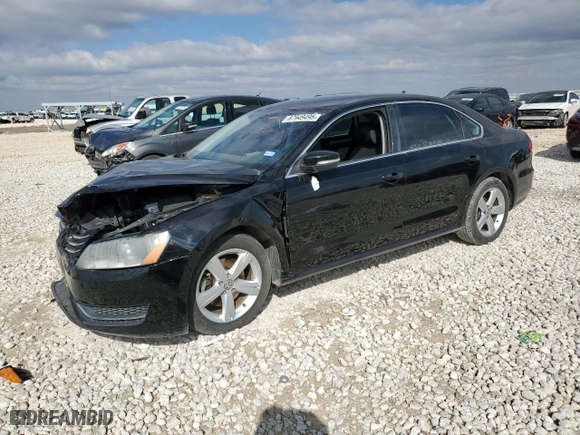 2013 Volkswagen Passat SE w/Sunroof with VIN 1VWBH7A38DC063299, listed as a Copart auction lot 87949495 with 0 mi miles and Salvage Title. Bid and sale history available at carsss.com. Image 1.