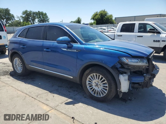 2020 Lincoln Nautilus Standard with VIN 2LMPJ6J92LBL18863, listed as a Copart auction lot 56599405 with 48,686 mi miles and Salvage title. Bid and sale history available at DreamBid. Image 4.