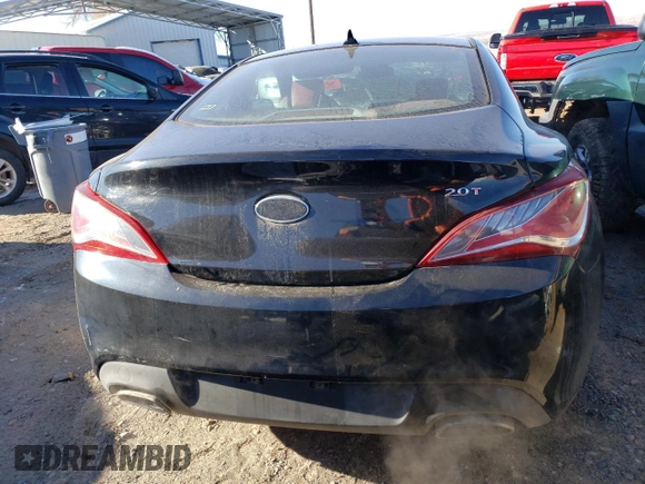 2013 Hyundai Genesis Coupe R-Spec with VIN KMHHT6KD9DU096590, listed as a Copart auction lot 37358694 with 137,046 mi miles and Non repairable. Bid and sale history available at DreamBid. Image 6.