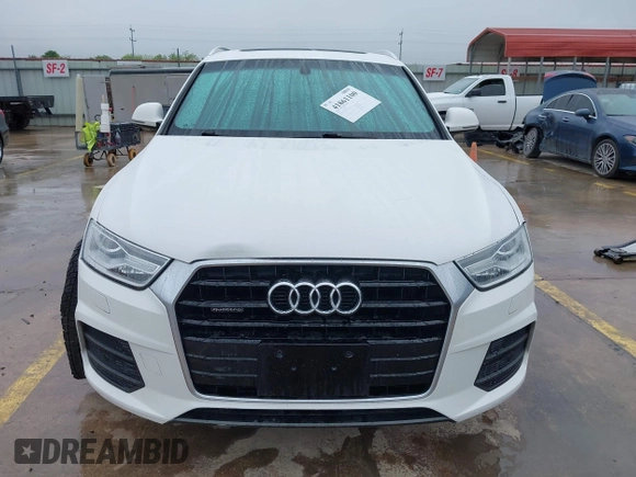 2016 Audi Q3 Premium Plus with VIN WA1EFCFS7GR007879, listed as a IAAI auction lot 41861100 with 99,338 mi miles and . Bid and sale history available at DreamBid. Image 12.