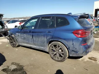 2020 BMW X3 M Competition with VIN 5YMTS0C08L9B18004, listed as a Copart auction lot 46493145 with 0 mi miles and Salvage Title. Bid and sale history available at carsss.com. Image 2.