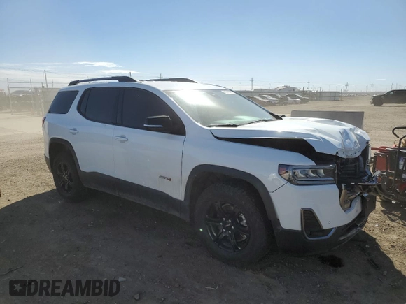2021 GMC Acadia AT4 with VIN 1GKKNLLS1MZ235926, listed as a Copart auction lot 45810655 with 65,019 mi miles and Salvage Title. Bid and sale history available at carsss.com. Image 4.