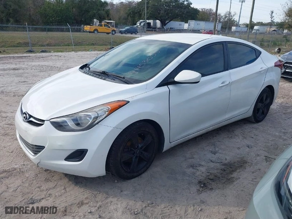 2013 Hyundai Elantra GLS PZEV with VIN 5NPDH4AE1DH407717, listed as a IAAI auction lot 41453055 with 118,693 mi miles. Bid and sale history available at carsss.com. Image 2.