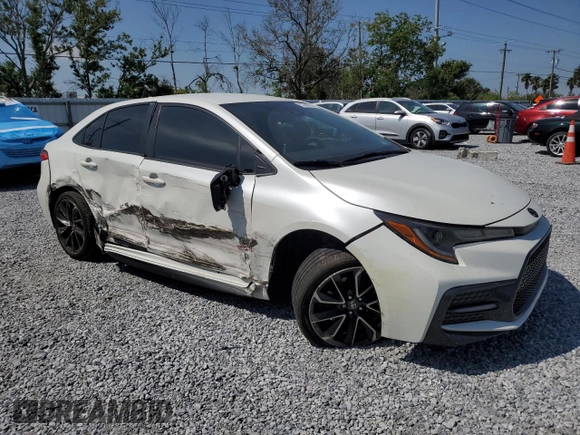 2021 Toyota Corolla SE with VIN JTDS4MCE3MJ071415, listed as a Copart auction lot 53368925 with 74,736 mi miles and Salvage Title. Bid and sale history available at carsss.com. Image 4.