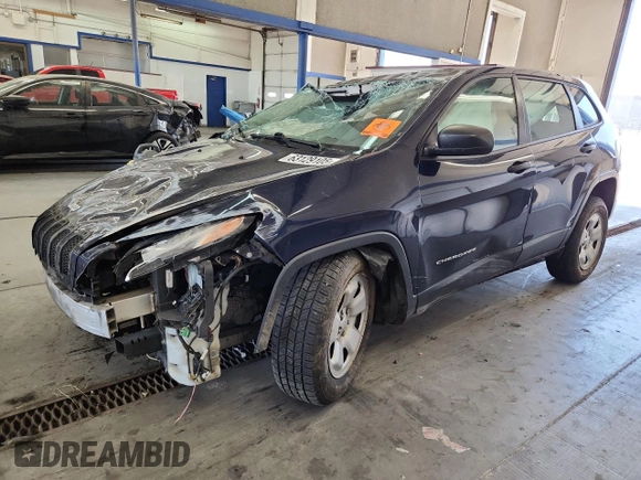 2016 Jeep Cherokee Sport z VIN 1C4PJLAB6GW166690, wystawiony jako Copart lot #63129105 z przebiegiem 164 544 mil mil oraz Szkoda całkowita • Salvage title. Historia ofert i sprzedaży dostępna na DreamBid. Obrazek 1.