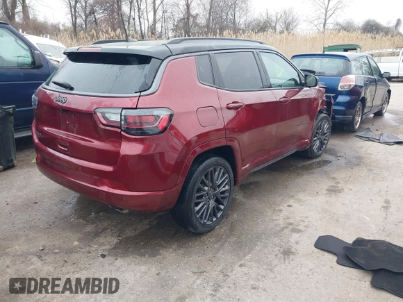 2022 Jeep Compass High Altitude with VIN 3C4NJDCB8NT157535, listed as a IAAI auction lot 41752395 with 30,464 mi miles and . Bid and sale history available at DreamBid. Image 4.