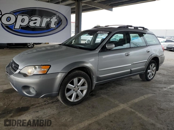 2006 Subaru Legacy Outback Limited with VIN 4S4BP62C167323693, listed as a Copart auction lot 54253955 with 165,810 mi miles and Salvage title. Bid and sale history available at DreamBid. Image 1.