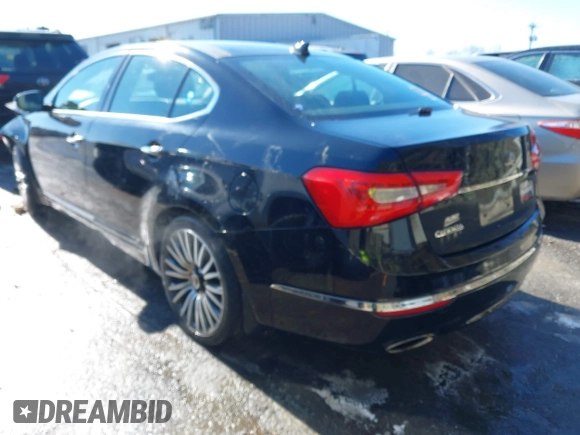 2014 Kia Cadenza Premium with VIN KNALN4D76E5137996, listed as a IAAI auction lot 41399665 with 130,797 mi miles. Bid and sale history available at carsss.com. Image 3.