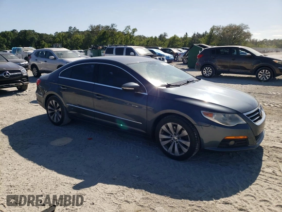 2010 Volkswagen CC Sport with VIN WVWMP7AN6AE566393, listed as a Copart auction lot 55233175 with 139,307 mi miles and Salvage Title. Bid and sale history available at DreamBid. Image 4.