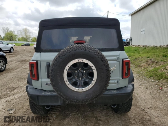 2022 Ford Bronco с VIN 1FMEE5DP4NLB58208, выставлен на аукционе Copart как лот 56726435 с пробегом 37 573 миль миль и Чистый • Clean title. История ставок и продаж доступна на DreamBid. Изображение 6.