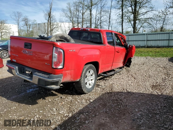 2016 GMC Canyon 4WD SLE with VIN 1GTH6CE36G1274779, listed as a Copart auction lot 52826834 with 0 mi miles and Salvage Title. Bid and sale history available at carsss.com. Image 3.