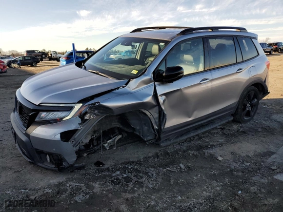 2020 Honda Passport Elite with VIN 5FNYF8H01LB016072, listed as a Copart auction lot 44420105 with 58,802 mi miles and Salvage Title. Bid and sale history available at carsss.com. Image 1.