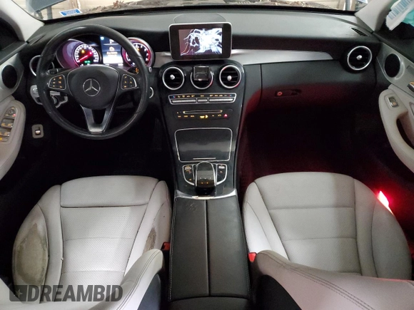 2015 Mercedes-Benz C 300 with VIN 55SWF4JB1FU075797, listed as a Copart auction lot 49870755 with 93,838 mi miles and Salvage Title. Bid and sale history available at carsss.com. Image 8.