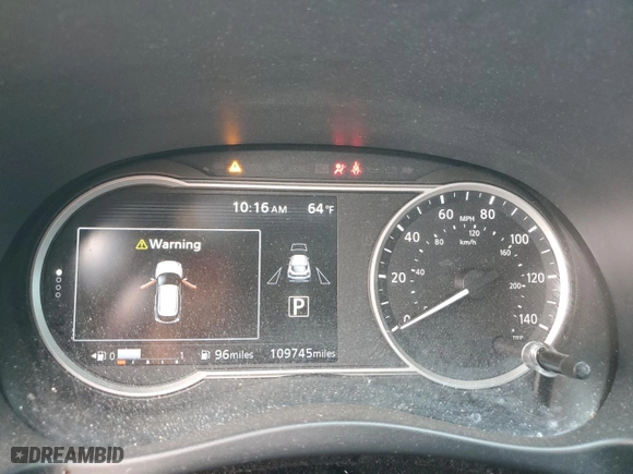 2018 Nissan Kicks SR with VIN 3N1CP5CU6JL509862, listed as a Copart auction lot 50445485 with 109,745 mi miles and Salvage Title. Bid and sale history available at carsss.com. Image 9.