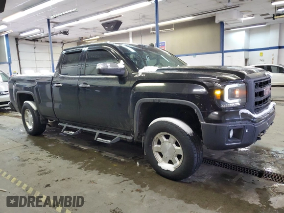 2014 GMC Sierra 1500 SLT with VIN 1GTV2VEC6EZ189661, listed as a Copart auction lot 44803975 with 212,737 mi miles and Salvage Title. Bid and sale history available at carsss.com. Image 4.