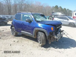 2021 Jeep Renegade Latitude with VIN ZACNJCBB8MPM73595, listed as a IAAI auction lot 41599574 with Not Provided miles. Bid and sale history available at carsss.com. Image 1.