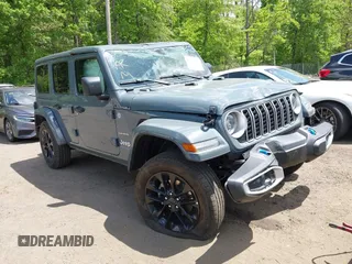2024 Jeep Wrangler Sahara with VIN 1C4RJXP68RW270112, listed as a IAAI auction lot 42193921 with 23,792 mi miles and . Bid and sale history available at carsss.com. Image 1.