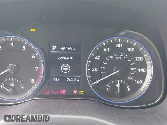 2018 Hyundai Kona Limited with VIN KM8K33A52JU174184, listed as a IAAI auction lot 41979223 with 76,306 mi miles. Bid and sale history available at carsss.com. Image 7.