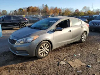 2016 Kia Forte LX with VIN KNAFX4A62G5574870, listed as a Copart auction lot 76956984 with 86,833 mi miles and Salvage Title. Bid and sale history available at carsss.com. Image 1.