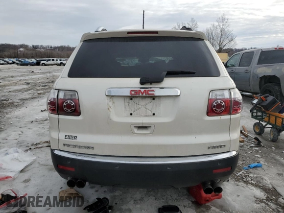2007 GMC Acadia SLT with VIN 1GKEV33727J173707, listed as a Copart auction lot 88926205 with 187,342 mi miles and Salvage Title. Bid and sale history available at carsss.com. Image 6.