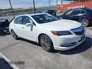 2014 Acura RLX Tech Pkg with VIN JH4KC1F51EC001557, listed as a IAAI auction lot 41937077 with 45,392 mi miles. Bid and sale history available at carsss.com. Image 1.