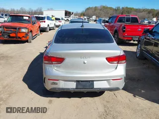 2022 Kia Rio S with VIN 3KPA24AD2NE447421, listed as a IAAI auction lot 41682873 with 52,963 mi miles. Bid and sale history available at carsss.com. Image 16.