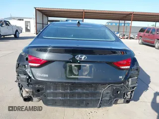 2015 Hyundai Genesis 3.8L with VIN KMHGN4JEXFU035238, listed as a IAAI auction lot 42007463 with 96,557 mi miles and . Bid and sale history available at DreamBid. Image 17.