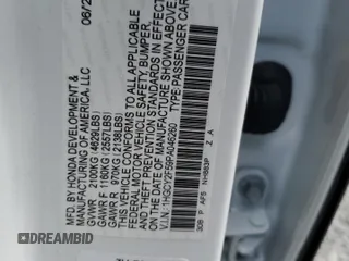 2023 Honda Accord Sport with VIN 1HGCY2F59PA046260, listed as a Copart auction lot 53189025 with 30,266 mi miles and Salvage title. Bid and sale history available at DreamBid. Image 14.