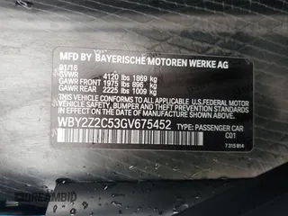 2016 BMW i8 z VIN WBY2Z2C53GV675452, wystawiony jako Copart lot #71328292 z przebiegiem 50 401 mil mil oraz . Historia ofert i sprzedaży dostępna na DreamBid. Obrazek 12.