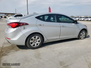 2016 Hyundai Elantra GL with VIN 5NPDH4AE7GH741478, listed as a Copart auction lot 45610985 with 177,715 mi miles and Salvage Title. Bid and sale history available at carsss.com. Image 3.