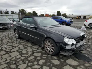 2007 Mercedes-Benz CLK 350 with VIN WDBTK56F27F207673, listed as a Copart auction lot 82643764 with 84,260 mi miles and Salvage Title. Bid and sale history available at DreamBid. Image 4.