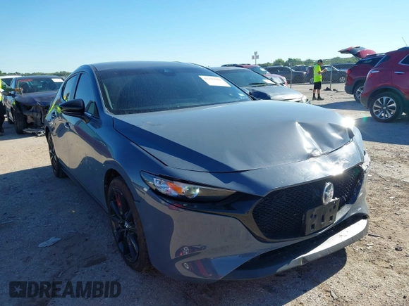 2023 Mazda 3 S Carbon Edition with VIN JM1BPBLM8P1611106, listed as a IAAI auction lot 42191902 with 37,244 mi miles and . Bid and sale history available at DreamBid. Image 1.