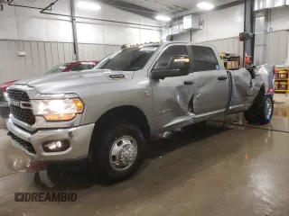 2024 Ram 3500 Big Horn with VIN 3C63RRHL8RG295600, listed as a Copart auction lot 42230995 with 57,601 mi miles and Salvage Title. Bid and sale history available at carsss.com. Image 1.