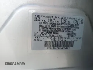 2014 Nissan Sentra S with VIN 3N1AB7AP2EL696554, listed as a Copart auction lot 54410195 with 93,406 mi miles and Salvage Title. Bid and sale history available at DreamBid. Image 12.