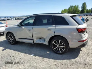 2023 Audi Q7 Premium Plus with VIN WA1LXBF77PD018405, listed as a Copart auction lot 55975455 with 15,702 mi miles and Salvage title. Bid and sale history available at DreamBid. Image 2.